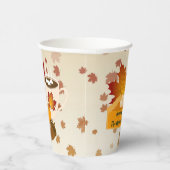 Erntedank Dinner Cuisine Pumpkin Pie Hot Cocoa Pappbecher (Rechts)