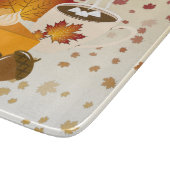 Erntedank Dinner Cuisine Pumpkin Pie Hot Cocoa Schneidebrett (Ecke)