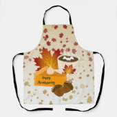 Erntedank Dinner Cuisine Pumpkin Pie Hot Cocoa Schürze (Vorderseite)
