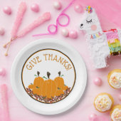 Erntedank Dinner, danke! Pappteller (Party)