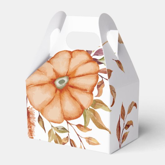 Erntedank Dinner Einladen Boho Thema Geschenkschachtel (Rückseite)