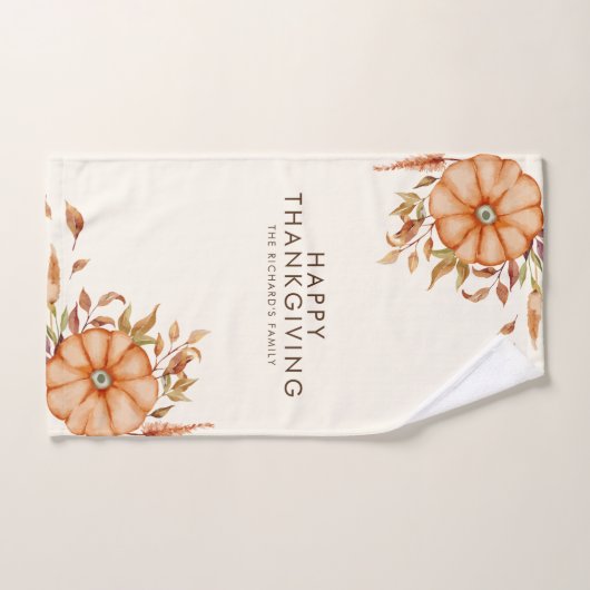 Erntedank Dinner Einladen Boho Thema Handtuch (Handtuch)