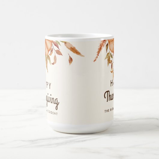 Erntedank Dinner Einladen Boho Thema Kaffeetasse (Mittel)