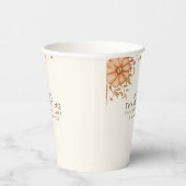 Erntedank Dinner Einladen Boho Thema Pappbecher (Rechts)