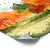 Erntedank Dinner Einladen Boho Thema Poster (Ecke)