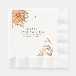 Erntedank Dinner Einladen Boho Thema Serviette