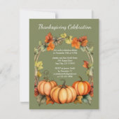 Erntedank Dinner Einladung (Vorderseite)