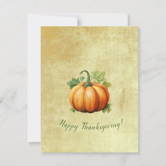 Erntedank Dinner Einladung (Rückseite)