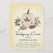 Erntedank Dinner Einladung 2024 (Vorne/Hinten)