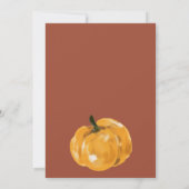 Erntedank Dinner Einladung Aquarellfarbe (Rückseite)