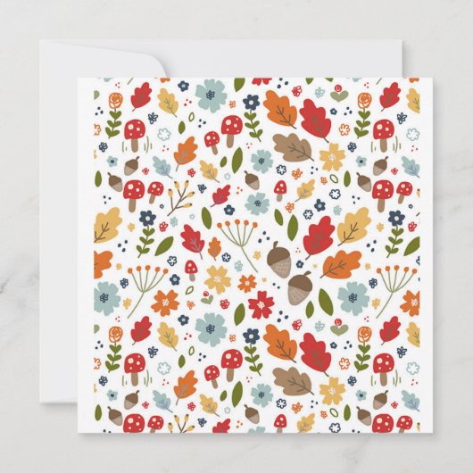 Erntedank Dinner Einladung Dankbarer Kranz (Rückseite)