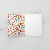 Erntedank Dinner Einladung Dankbarer Kranz (Innenseite)