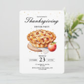 Erntedank Dinner Einladung, lass uns danken (Stehend Vorderseite)