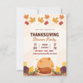 Erntedank Dinner Einladung Vorlage (Bearbeitbar) (Vorderseite)