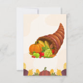 Erntedank Dinner Einladung Vorlage (Bearbeitbar) (Rückseite)