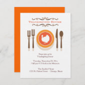 Erntedank Dinner Einladungen (Vorne/Hinten)