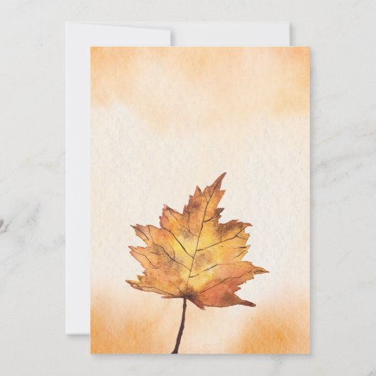 Erntedank Dinner Einladungen Vorlage bearbeiten be (Rückseite)