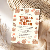 Erntedank Dinner Fall Pumpkin Einladung