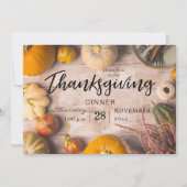 Erntedank Dinner Feeling Pumpkin Einladung (Vorderseite)