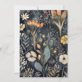 Erntedank Dinner Floral Einladung (Rückseite)