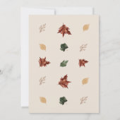 Erntedank Dinner, Freundschaft, Lass;s sammeln Einladung (Rückseite)