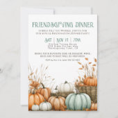 Erntedank Dinner Friendsgiving Party Einladung (Vorderseite)