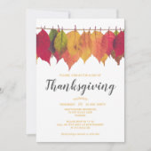 Erntedank Dinner Herbst Blätter Vorlage (Vorderseite)