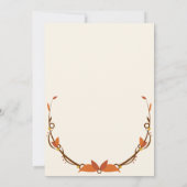 Erntedank Dinner Holiday Apple Pie Tan Brown Einladung (Rückseite)