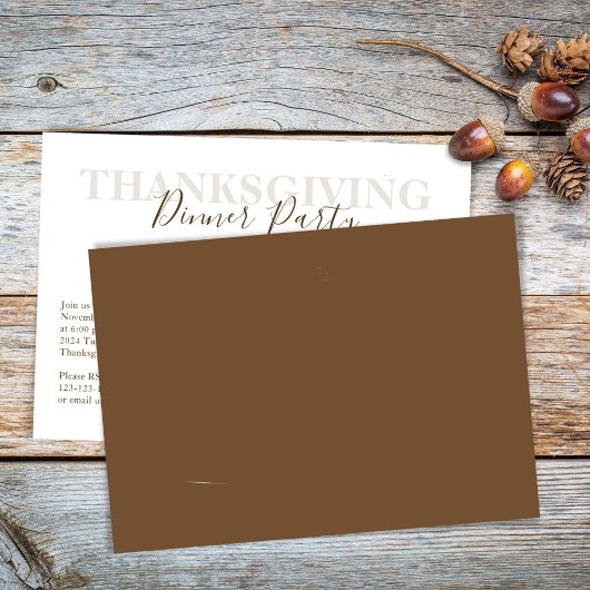 Erntedank-Dinner im Herbst Einladung