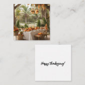 Erntedank Dinner in den Tropen Mitteilungskarte (Vorne/Hinten)