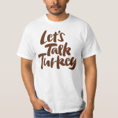 Erntedank Dinner - Lass Türkei Funny T-Shirt (Vorderseite)