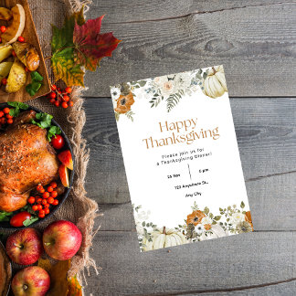 Erntedank Dinner Lasst uns danken Einladung