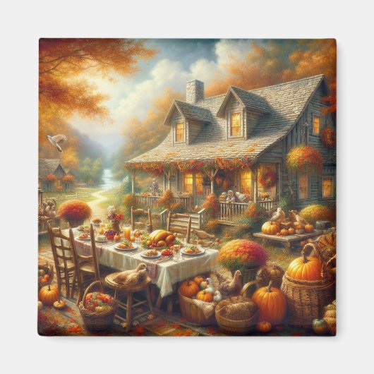 Erntedank Dinner Magnet (Vorne)