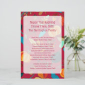 Erntedank-Dinner-Menü Keepake Maroon (Stehend Vorderseite)