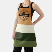 Erntedank Dinner Moderner Streifen Personalisiert Schürze (InSitu)