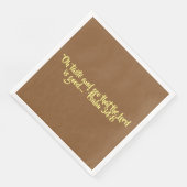 Erntedank Dinner Napkin "Taste and See" Serviette (Ecke)