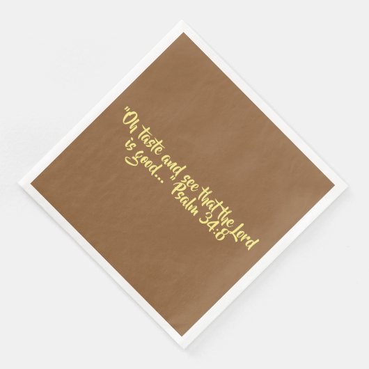 Erntedank Dinner Napkin "Taste and See" Serviette (Ecke)