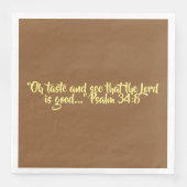 Erntedank Dinner Napkin "Taste and See" Serviette (Vorderseite)