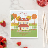 Erntedank Dinner Open House Serviette (Beispiel)