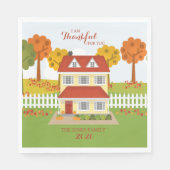 Erntedank Dinner Open House Serviette (Vorderseite)