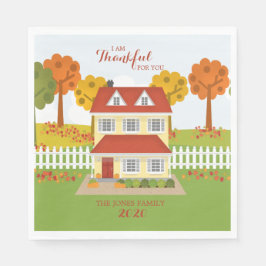 Erntedank Dinner Open House Serviette