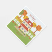 Erntedank Dinner Open House Serviette (Ecke)