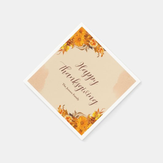 Erntedank Dinner Paper Napkins Serviette (Ecke)