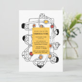 Erntedank Dinner Party Einladung (Stehend Vorderseite)