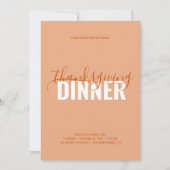 Erntedank Dinner Party Einladung (Vorderseite)