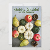 Erntedank Dinner Party Einladung (Vorderseite)