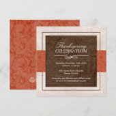 Erntedank Dinner Party Einladung (Vorne/Hinten)