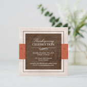 Erntedank Dinner Party Einladung (Stehend Vorderseite)