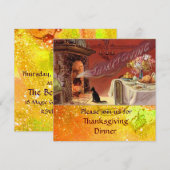 Erntedank Dinner Party Einladung (Vorne/Hinten)