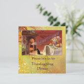 Erntedank Dinner Party Einladung (Stehend Vorderseite)